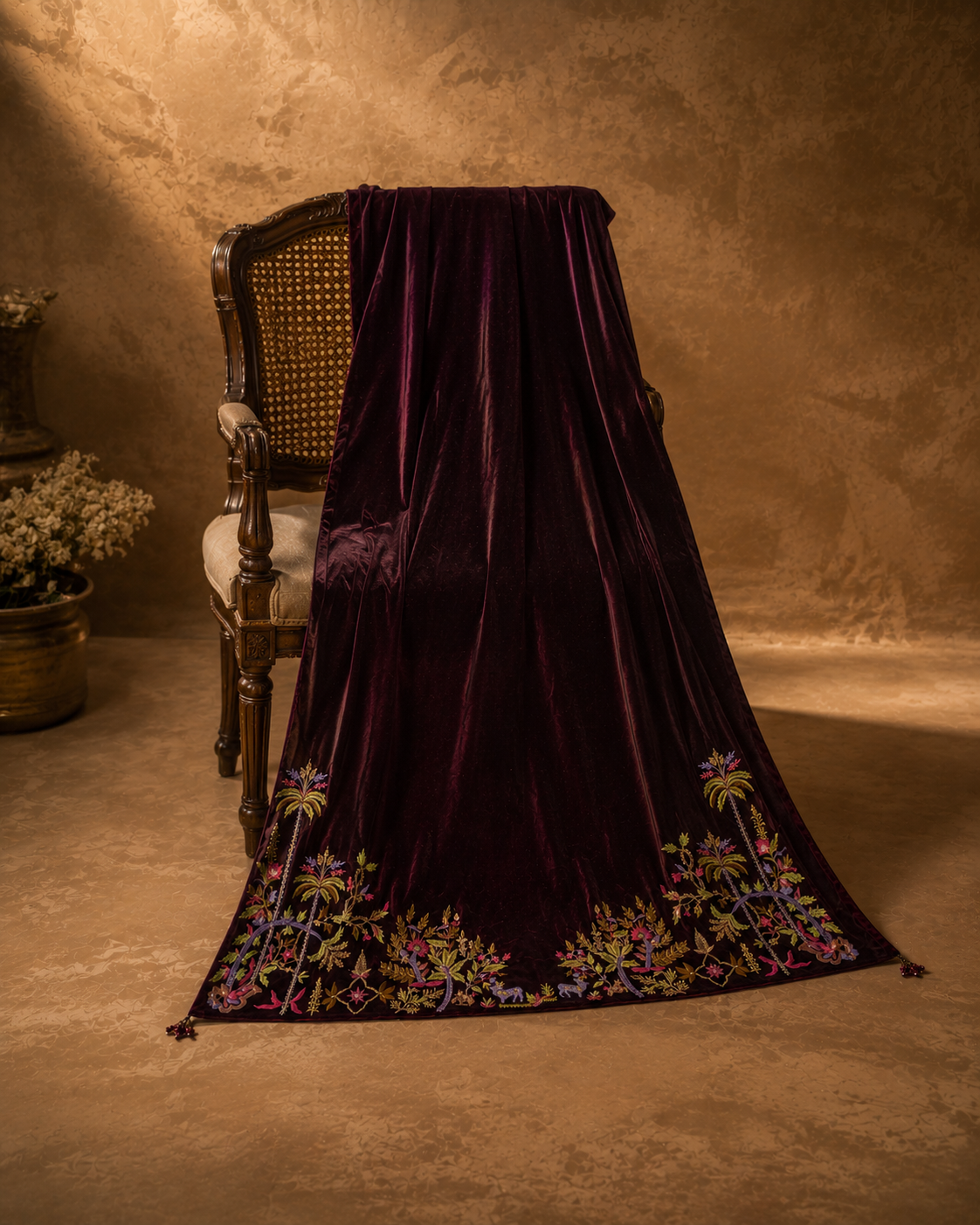 Imperial Velvet Shawl