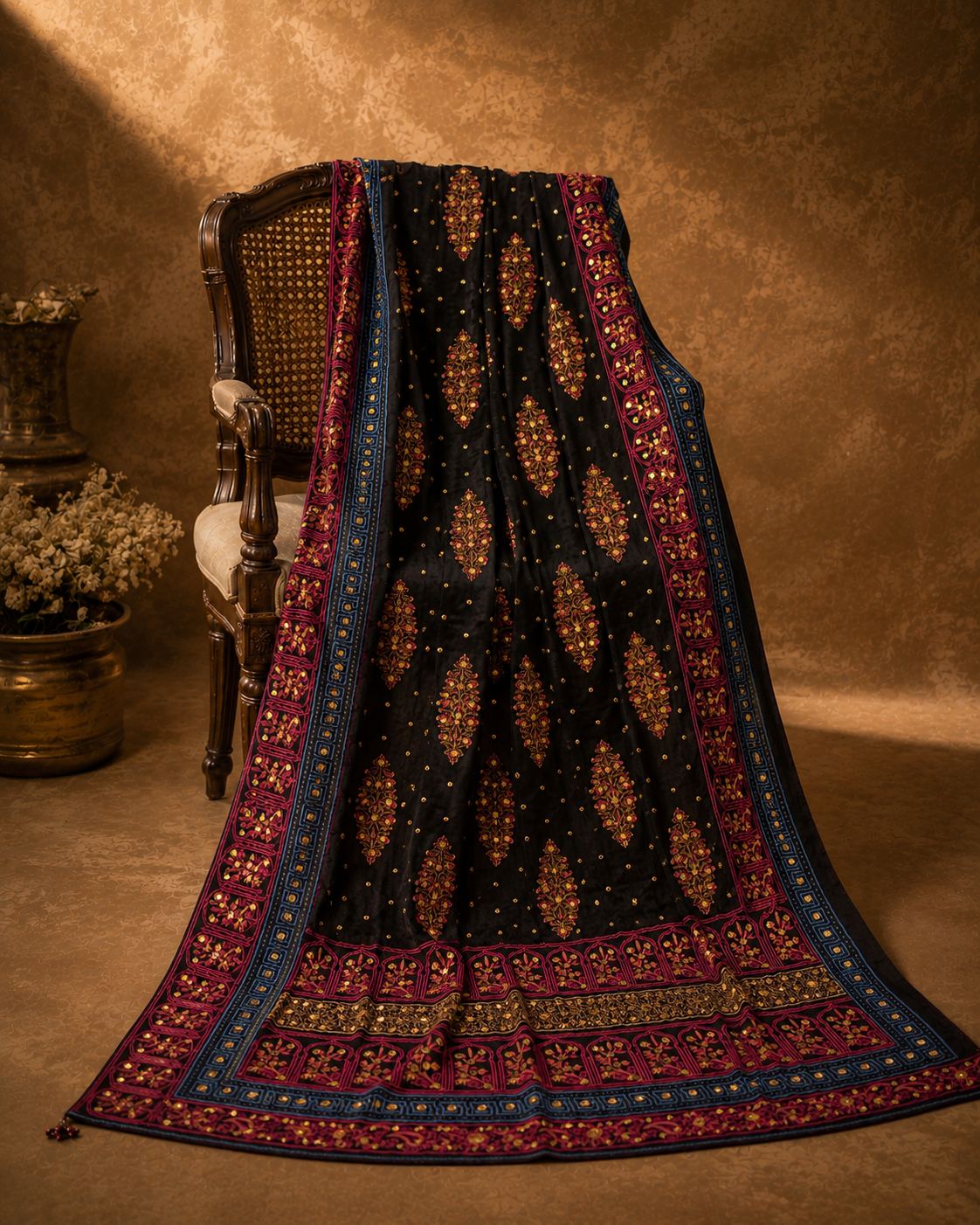 Rang-e-Shab Shawl