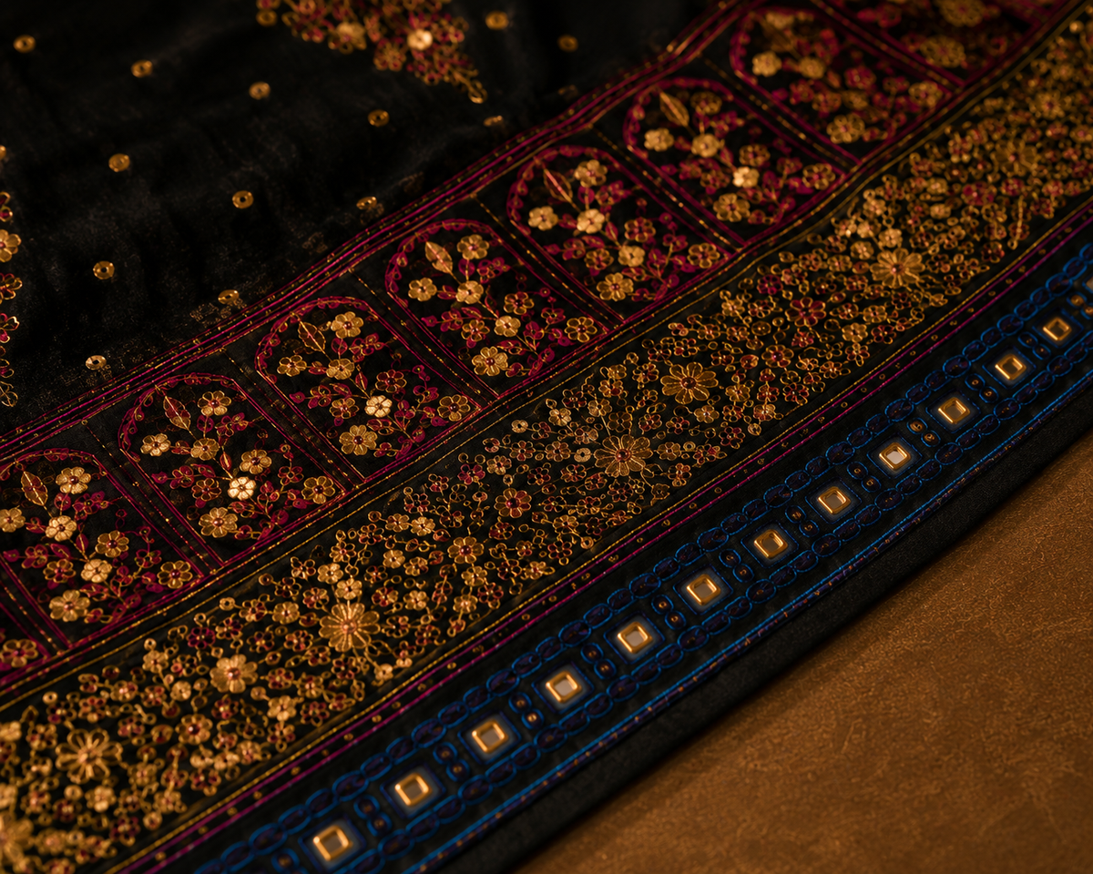 Rang-e-Shab Shawl